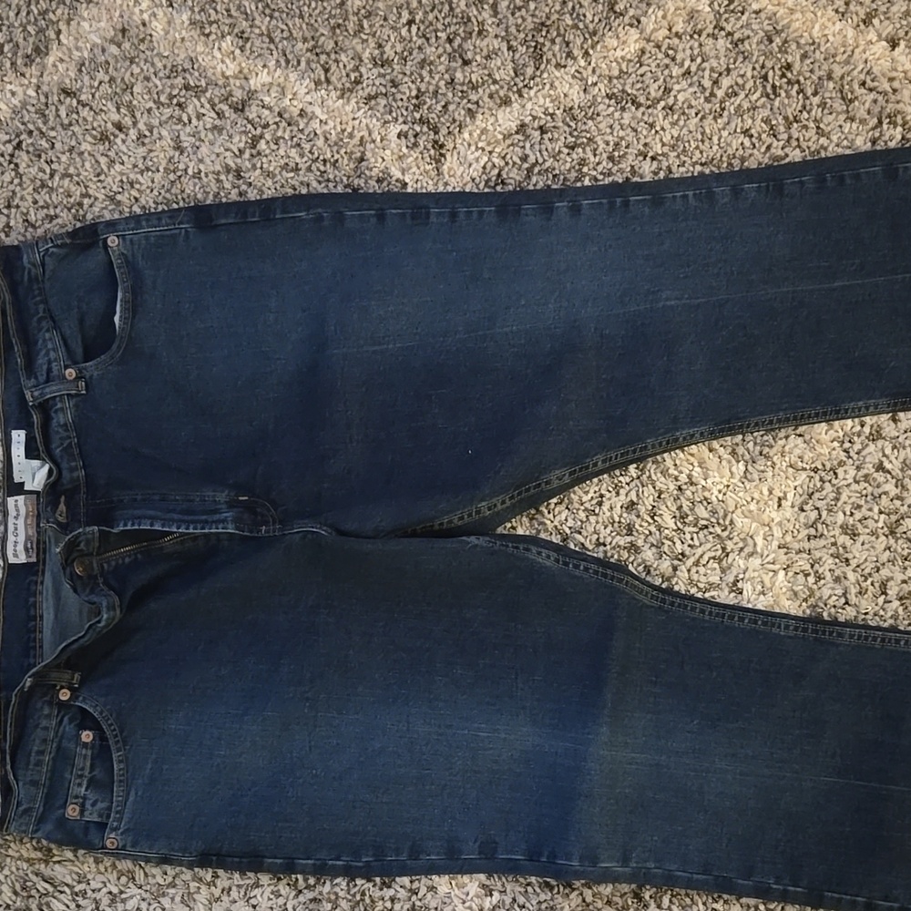Old Navy Blue Boot Cut Stretch Jeans with Classic Indigo Color